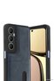Spt-Gld Newface Realme C65 Sara Leather Case with Business Card Holder (162619) - Navy Blue - 2