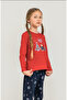 Girl's Long Sleeve Pajama Set (with Socks as a Gift) - 2