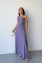 Lilac One-Shoulder Waist Draped Dress with Panel Detail