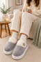 Women's Button Detailed, Soft, Plush, Washable Home Slippers, High Thick Sole, Warm Home Slippers - 5