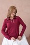 Contrast Piping Polo Collar Long Sleeve Knitwear Sweater Aw26Kz00059 - 2