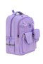 A+ Premium Quality Lilac 5 Zipper Compartments Water Repellent Water Bottle Compartment Sports Travel Middle School High School Daily School Backpack 709 - 3