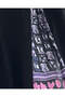 Mwt1257 - Black Abaya with Luan Print - 5