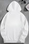 Unisex 3 Thread Cotton White Goldheart Loose Fit Sweatshirt Hoodie - 2