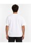 White Oversize Here Comes the Sun Printed Men's T-Shirt - 4