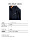 Women's Navy Blue W6-56 Bomber Oversize Jacket with Accessory Detail - 6