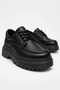 Jy-T13 Nova Lace-Up Leather Men's Casual Sports Classic Shoes Cst - Black - 2
