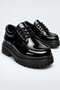 Jy-T13 Nova Lace-Up Patent Leather Men's Casual Sports Classic Shoes Rst - Black - 2