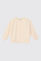 Girl's Crew Neck Ecru Sweatshirt