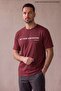 Kiremit Men's Not from Paris Printed Crew Neck T-Shirt