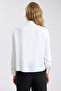 Matte Satin Shirt with Hidden Buttons - 5