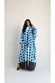 MWT2094 - Blue Polka Dot Abaya | عباية منقطة سماوي - 2