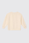 Girl's Crew Neck Ecru Sweatshirt - 2