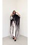 MWT1211 - عباية مخطط |striped abaya - 5