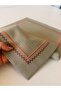 Kızıl Harman Embroidery Picolu Stone Color Boxed Tablecloth Set – 1 Runner and 12 Napkins Dowry Tableware Set - 4