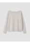 Peak New Season Gray Boat Neck Women's Knitwear Sweater - 6