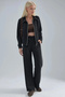 Modal Textured Zippered Sweatshirt & Trousers Two-Piece Set - 6