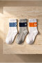 Children's 3-Piece Ribbed Socks School Socks