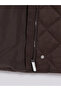Belted Quilted Women's Puffer Coat - 7