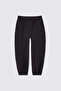 Baby Girl Zippered Sweatshirt and Elastic Waist 2-Piece Navy Blue Tracksuit Set - 5