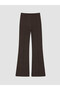 Ozmarka New Season Brown Extra Slim Fit Spanish Leg Women's Trousers
