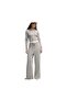 636669-81 Ess Ribbed Hoodie Women's Jacket Gray - 3