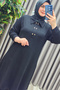 Women's Clothing Plus Size Collar and Side Snap Button Pants Set - 4