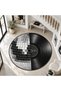 Aura Disco Sphere Themed Retro Pattern Woven Base Decorative Carpet Auraplus4