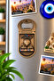 Cappadocia Magnetic Bottle Opener – Metal Decorative Refrigerator Magnet – Gold Silver Copper – Different Patterns & Models - 2