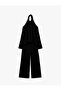 Tie-Detail Stand-Up Halter Neck Sleeveless Jumpsuit - 5