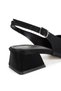 Black Thick Heeled Women's 4 cm Heeled Stiletto and Bag Set - 5