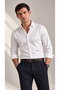 Men's Slim Fit Classic Satin Shirt Long Sleeve Modern Cut - 2