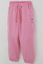 Girl's Sweatpants with Pocket and Button Accessories, with Lacing Accessories, 1-4 Years Old, Pink - 3