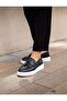 Seren Model Genuine Leather Handmade Black Loafer Shoes - 2