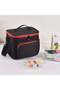Insulated Lunch Bag Box Black 25.5x18x22.5cm - 4