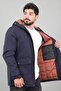 Quilted Bag Pocket Fixed Hooded Winter Coat Pldp 3039_50527 - 2