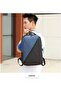 Business Laptop Backpack Travel Rucksack School Bag 3 Pieces Smart Backpack Blue/Black - 2