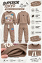 Boy's Superior Tokyo Printed 2-Piece Tracksuit Set Casual Cotton Bottom and Top Set Ak116 - 2
