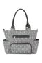 Diaper Bag Set Of 6 With Stroller Hooks And Nappy Changing Mat, Nappy Baby Bag, Travel Beach Shopping Baby Bag, Multifunctional Mummy Bag, Cosmetic, Wet Dry Pouch, Melange Grey - 2