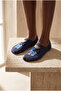 Unisex Teddy Patterned Sneaker Invisible Socks Navy Blue
