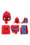 Casual School Backpack Red/Black - 3