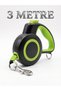 Automatic Retractable Dog Leash 3 Meters - 15 kg Capacity Tangle-Free Strap with Non-Slip Handle (Gray)