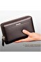 Men's Wallet Long Purse Leather Clutch Large Business Handbag Phone Card Holder Case Travel Wallet as Gift for Men Father Son Husband Boyfriend - 6