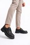 Jy-T13 Nova Lace-Up Leather Men's Casual Sports Classic Shoes Cst - Black - 6