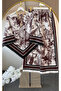 Digital Satin Look Women's Suit