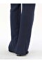 Women's Navy Blue Waist-Fitted Striped Blazer Jacket and Trousers Classic Suit