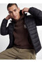 Jjekıngsley Light Puffer Collar Noos Black Men's Coat 12298868 - 5