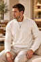 Men's Standard Fit Hair Knit Half Zipper Knitwear Sweater - 2