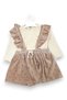 Girl's Salopet Dress and Badi 2-Piece Set 2-3-4-5-6 Years Old - 3
