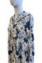 Women's Black / Gray Rose Patterned Stone Embellished Buttoned Front Layered Ruffle Maxi Dress - 5